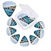 Coastal of Malta print Guitar Picks 12 Pack Personalized Guitar Picks with Storage Box Guitar Accessories for Ukulele Electric Acoustic Guitars Bass