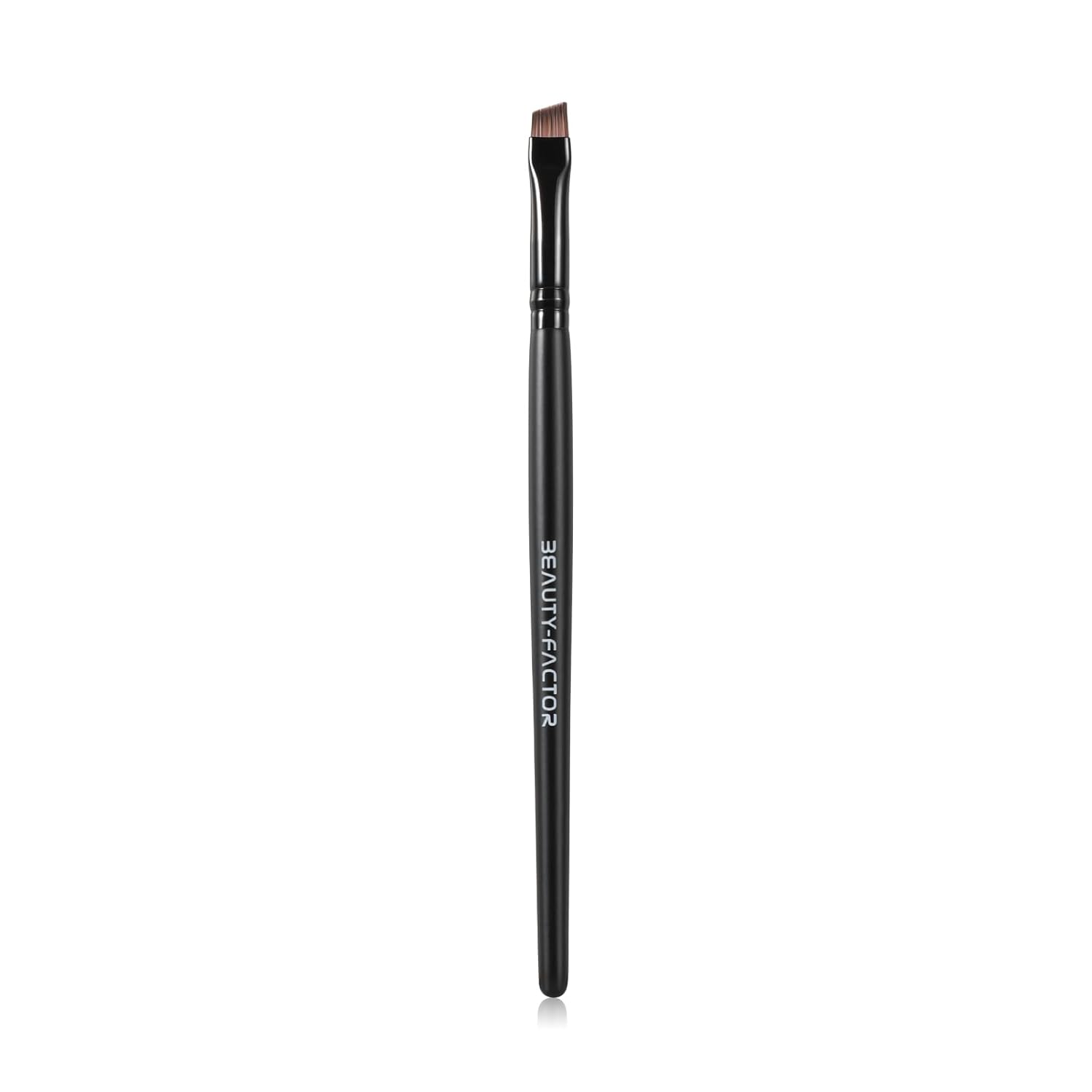 Precision Angled Eyeliner Brush - Ultra Thin Fine Point Synthetic Bristles for Sharp Wings, Brows & Detailed Eye Looks by HOME