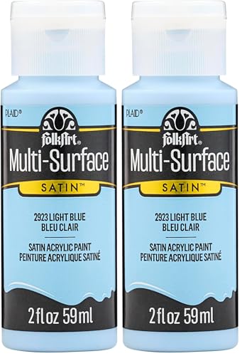 Image of FolkArt Multi-Surface Paint in Assorted Colors (2 oz), 2923, Light Blue (Pack of 2)