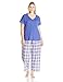 Karen Neuburger Women's Plus-Size KN Cool Short Sleeve Pullover Long Pant Set