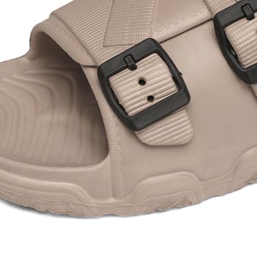 Premium Comfort Faux Strap Design Yoga Mat Sildes Sandals Summer Slippers For Men Indoor Outdoor Non Slip Footwear3