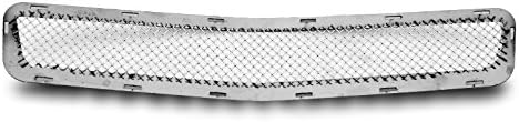 For Chevy Malibu Bumper Stainless Steel Mesh Grille Insert Chrome1Pc