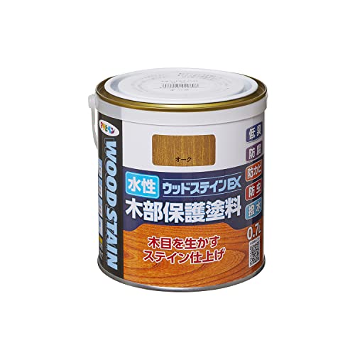 アサヒペン 水性ウッドステインEX 0.7L オーク 0.75 リットル