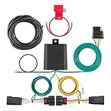 CURT 56407 Vehicle-Side Custom 4-Pin Trailer Wiring Harness, Fits Select Jeep Wrangler JL, Gladiator