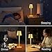 Yogaret 2 Pack Gold Rechargeable Table Lamps,Cordless Lamp with 6000mAh Battery Operated,Wireless Lamp for Restaurant Home Dinner Dining Kitchen Outdoor Patio,Waterproof & Portable
