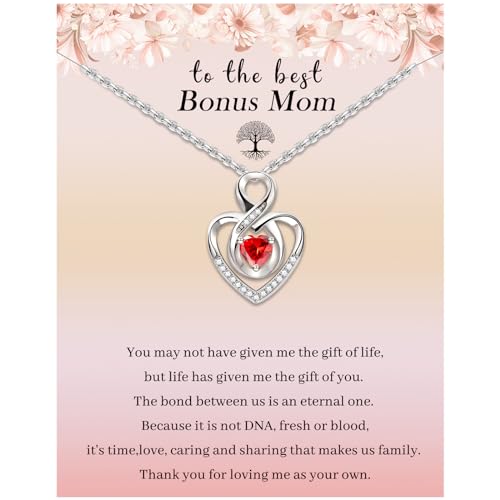 Cadeaux fête des mères pour belle-mère : bijou cœur argent sterling