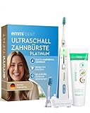 emmi-DENT Ultraschall Zahnbürste I Platinum Starter Set in Blau I inkl...