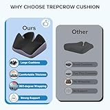 Memory Foam Seat Cushion for Relief Sciatica, Office Chair Cushion, Coccyx Cushion for Long Sitting, Ergonomic Orthopedic Cushion for Hip & Coccyx Pain Relief, Home, Car, Wheelchair, Gaming Chair - Image 6