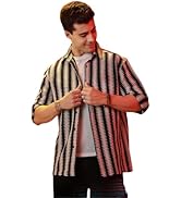 GRECIILOOKS Men's Polycotton Regular Fit | Casual Stylish | Crochet Formal Shirt for Men | Trendy...