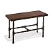 Econoco Pipeline Small Display Table with Top, Dark Brown Wood Grained Melamine