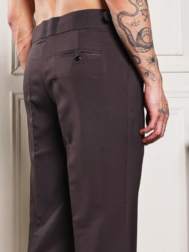 Image of Gurkha Pants for Men | Trouser for Men | Formal Pant | Double Button | Loose Fit Trouser High Waist Pleated Casual Trousers | Vintage Straight Leg Pants for Office Smart Casual Travel Party