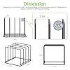 LAEMYFYRE Kitchen Organizer Rack - 4-Slot Heavy-Duty Holder for Cutting Boards,Cookware – Rust-Resistant, Space-Saving Design with Non-Slip Feet for Countertop and Cabinet Storage (1 Pack) #1