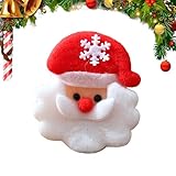 Weihnachtsaufnäher – 3D-Dekoration aus festlichem weichem Plüsch | Aufnäher für Weihnachtsmann-Kleidung – für Familie, Freunde, Enthusiasten, Innenbereich, Nähgeschäft, Kinder