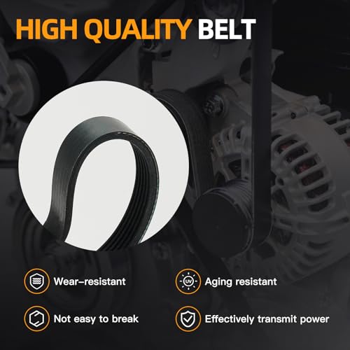 Kozlira Serpentine Belt Tensioner Bolt Idler Pulley Drive Kit Fit for BMW 128i 325i 325xi 328xi 330i 330xi 525i 525xi 528i 528xi 530i 530xi X3 X5, 3.0L L6, 2006-2013#Replace ADK0022P by Kozlira - Image 3