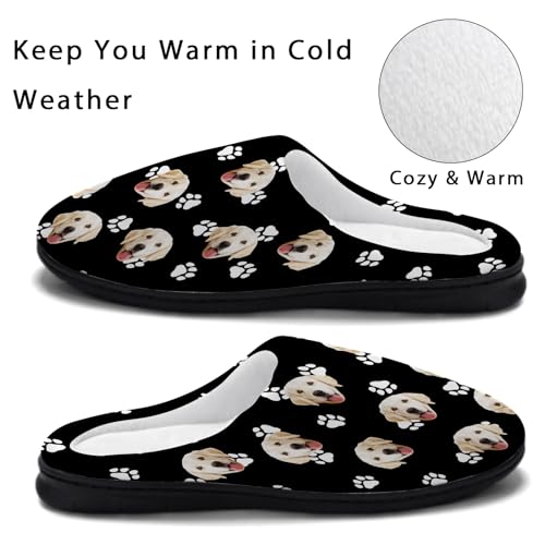 Custom Face Christmas Slippers For Women Man Kids, Personalized Photo Cotton Slippers Gifts For Family3