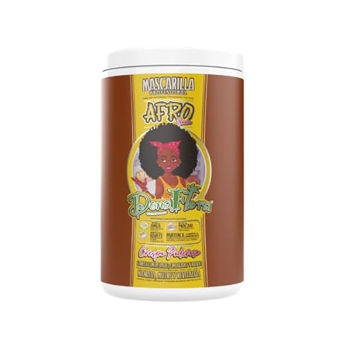 Dona Flora - Masque Capillaire Afro Boom, Crespo Poderoso - 1000ml - Nutrition et Définition pour Cheveux Bouclés - Enrichi en Amla, Orange et Acides Aminés