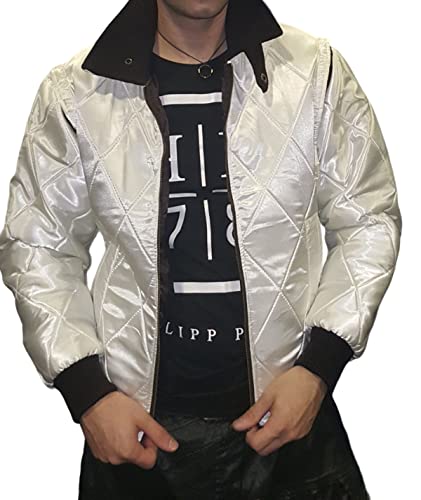 Fashions Hyped Nueva chaqueta Drive Scorpion Ryan Gosling, blanco, XXL