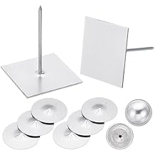 Self-Stick Insulation Pins 1-5/8 inches 100 pcs with 100 Self-Locking Washers and 100 Dome Caps