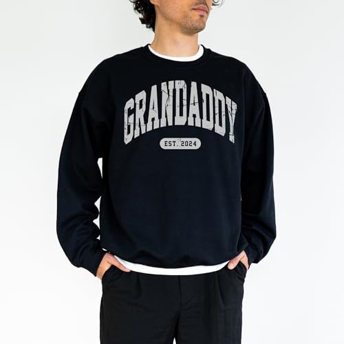 Custom Grandaddy Sweatshirt With Grandkids Name On Sleeve, For Grandaddy, Christmas Grandaddy Sweatshirt4
