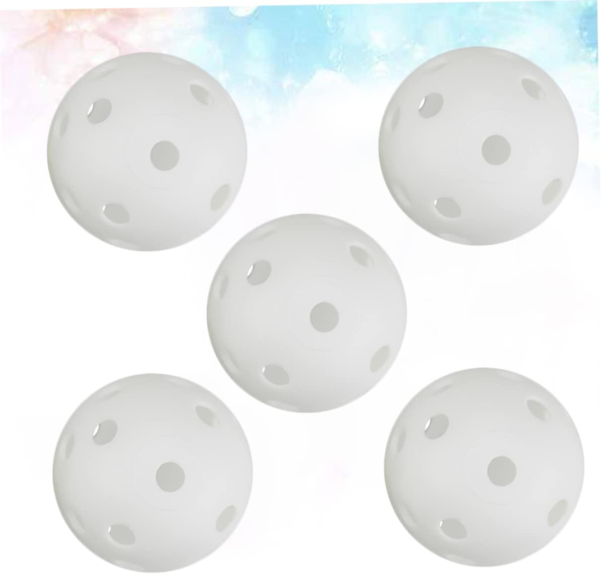 Sosoport 40pcs Air Practice Lightweight Hollow Design for Training Simulates Flight Restricted Distance for Daily Practice White