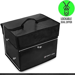 Thomas & Bond Lightweight Fireproof Safe 13.5x11x10 Only 2 LBS Holds Files Binders