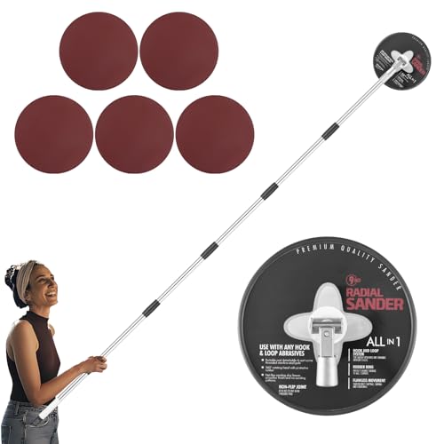 IAOVAW 9-Inch Radial Pole Sander Kit