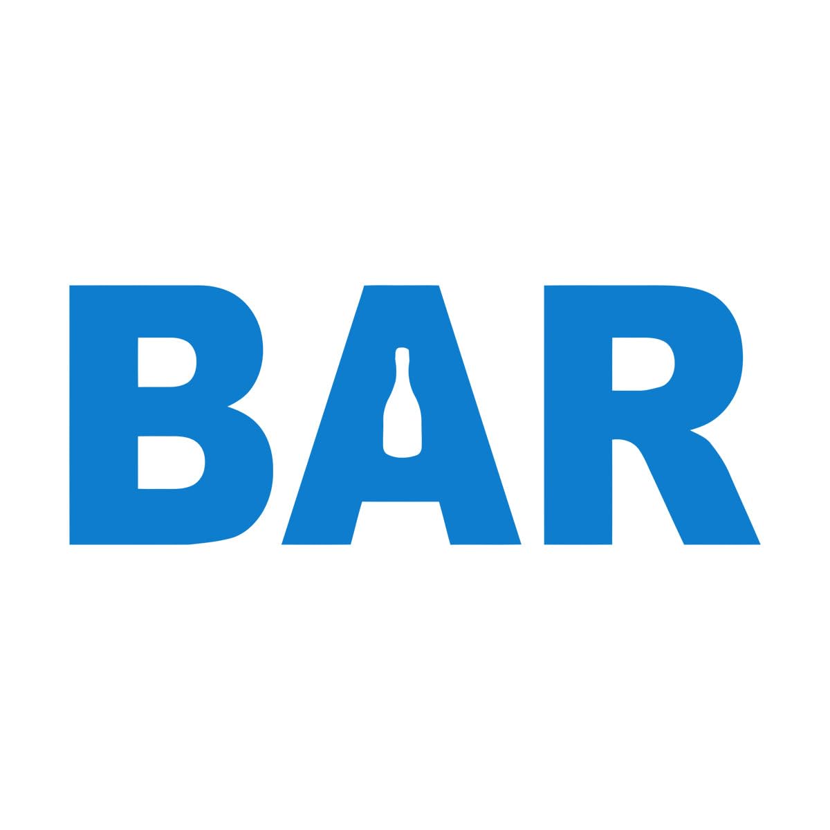 Lzhouting Wall Stickers 2882 Bar Wall Decal Quote Bar Art Wall Sticker For Bar Window Decor Decal Vinyl Removabel Waterproof Wall Decor Wallpaper Small - 22X57cm