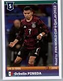 2021 Panini Stickers: Road to FIFA World Cup Qatar 2022#311 Orbelin Pineda Mexico Soccer Mini Sticker Trading Card