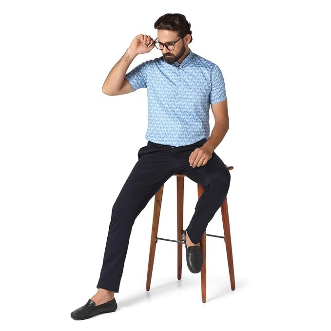 Image of TAHVO Men's Regular Fit Long Sleeves Cotton Formal Shirt