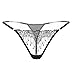 Produktbild SSScok Sexy String, Damen Erotisch G-String Spitze Taille Schläfrig Hohl Nahtlos Slip Unterwäsche Sexy Slips Tanga