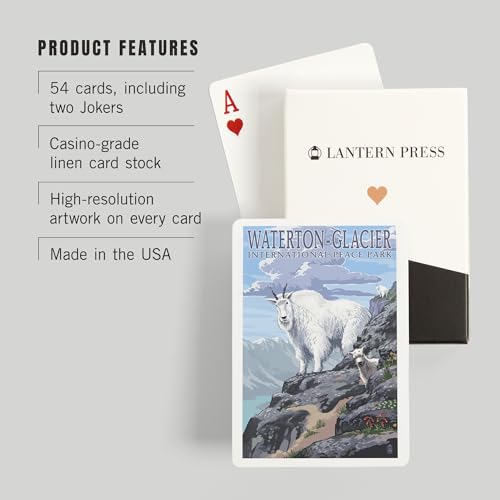 Baraja de 52 cartas tamaño póker Lantern Press miniatura 3