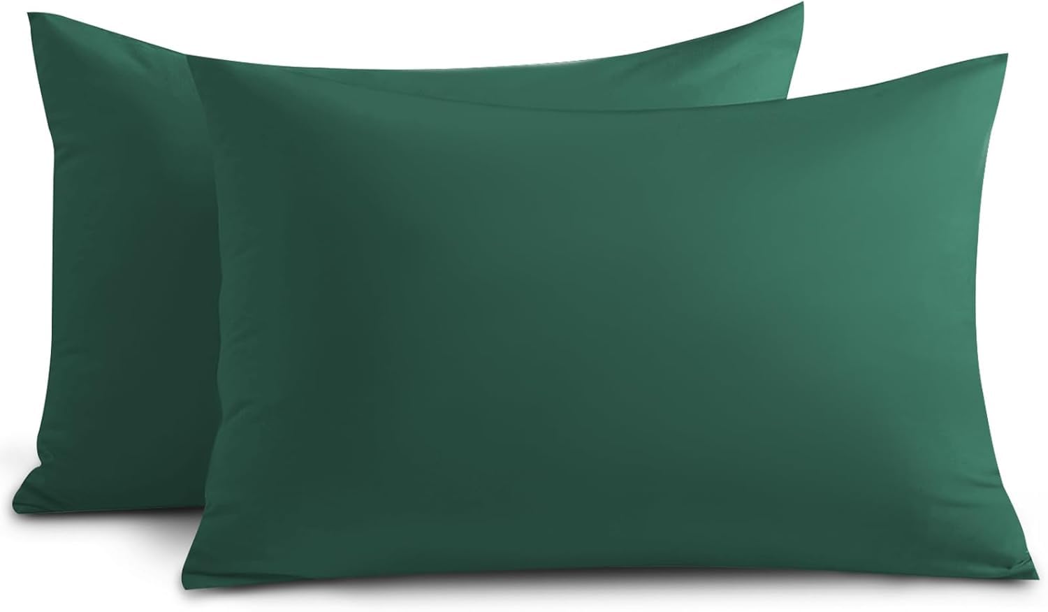 Yorkshire Bedding Emerald Pillow Cases 4 Pack 100% Soft Brushed Microfiber Hypoallergenic Pillowcases with Envelope Closure - Fade & Stain Resistant Housewife Pillow Covers (50 X 75 Cm)