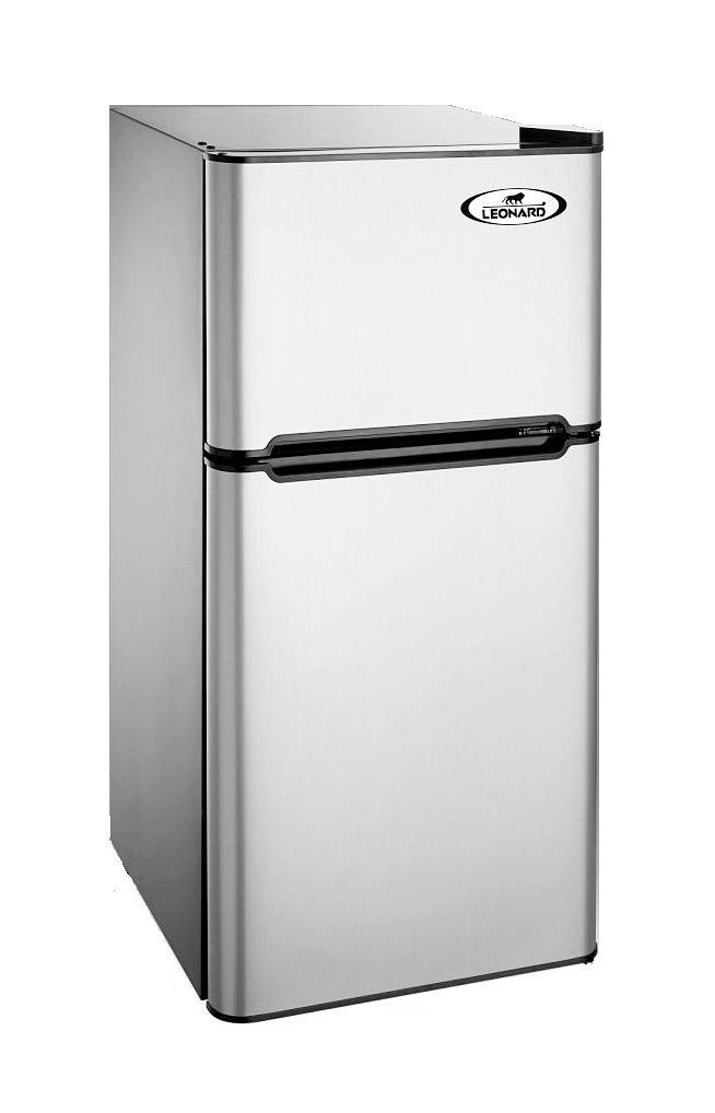 LEONARD USA Mini Fridge for Home Inverter Double Door 110 L with Separate Deep Freezer Compartment (Based on American Technology) Product Image 1
