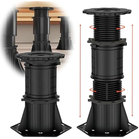 NOVEMBER SPRING 2 Pcs Adjustable Bed Support Legs, Bed Frame Center Support Leg for Bed Frame/Bed Center Slat, Bed Support Reinforcement Parts Bed Slats Support Leg Bed Replacement Legs (8.5"-13") Cover