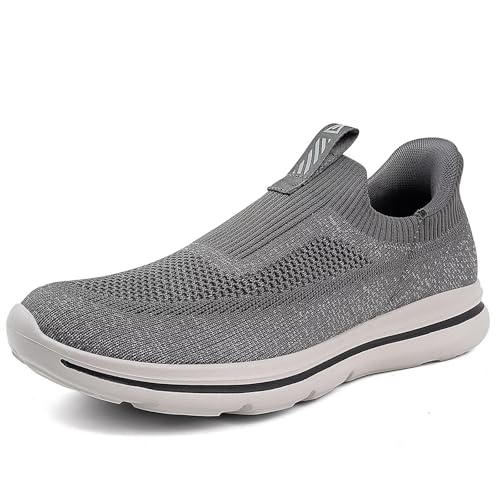 ODCKOI Herren Hands Free Slip On Sneakers Atmungsaktiv Leicht Turnschuhe rutschfest Slip In Walkingschuhe Bequeme Freizeitschuhe für Workout-SHENHUI-44