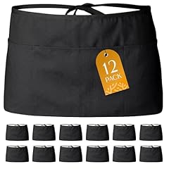 Black Waist Apron - 12 Pack
