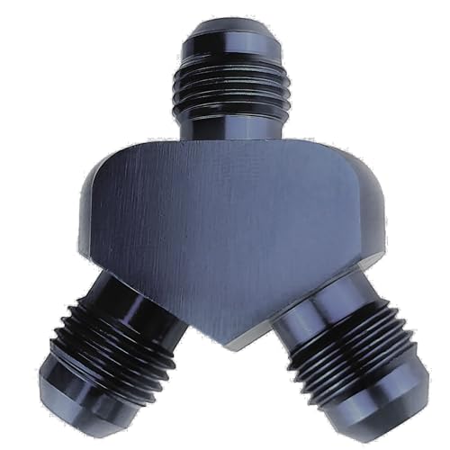Tubo conector AN6 macho bloque Y bomba de combustible de aluminio