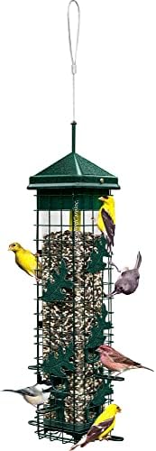 Squirrel Solution200 Squirrel-proof Bird Feeder w/6 Feeding Ports, 3.4-pound Seed Capacity, Free Seed Funnel