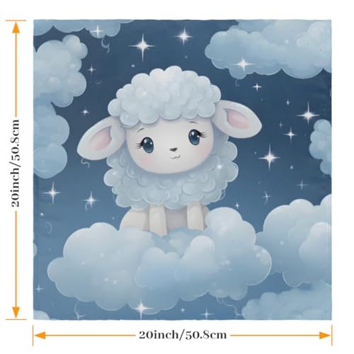 Servilletas de Tela Lamb on Cloud Set 6 Multicolor 50.5x50.5 cm miniatura 2