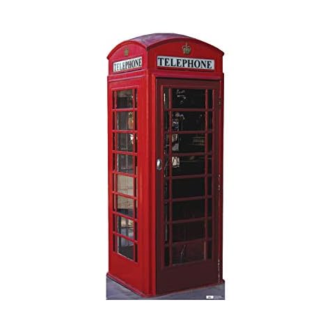 ENGLISH PHONE BOX TELEPHONE BOX LIFESIZE CARDBOARD CUTOUT Cover