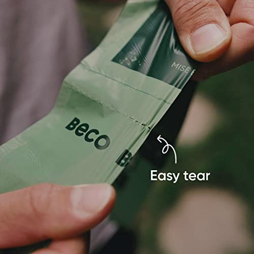 Image of Beco Strong & Large Poop Bags - 120 Bags, 8 Rolls of 15 - Mint Scented - Dispenser Compatible Dog Poo Bags