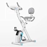 WEWE.V Klappbares magnetisches Heimtrainer, Fitnessrad und Bauchtrainer, höhenverstellbares Sportgerät, idealer Cardio-Trainer mit LCD-Monitor für das Fitnessstudio zu Hause