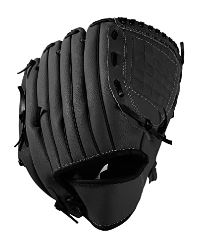 Youth Baseball Glove (9.5-12.5 Inch) | Left Handed First Base Kids Baseball Glove Catcher Softball Mitts | Easy Close T-Ball Tee Ball Glove | Right Hand Throw | Soft Pu Leather | For Boys Girls #TOP7