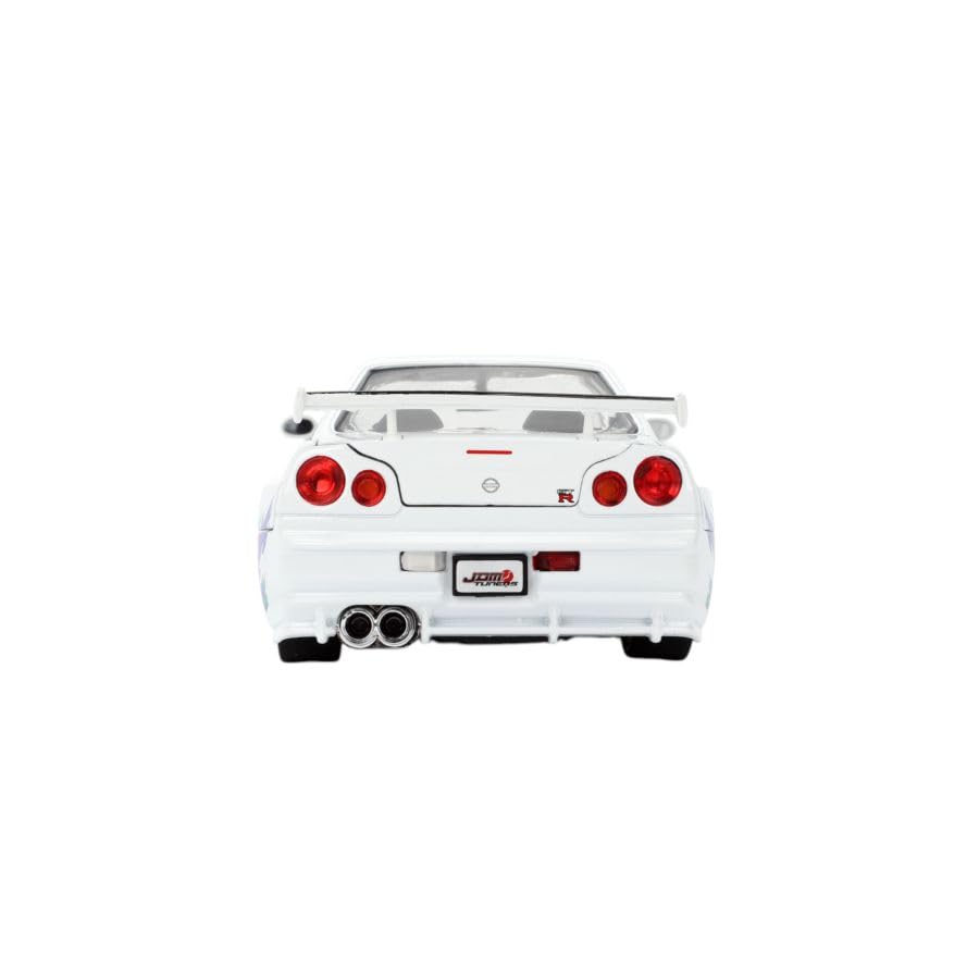 Jada Toys JDM Tuners 1:24 Die-Cast 2002 Nissan Skyline GT-R Blanco miniatura 4