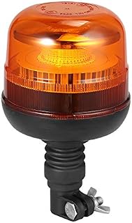 PROZOR LED Beacon Light E-Mark E9 30LEDs Emergency Warning Strobe Light 3 Flashing Modes Warning Beacon Light IP67 Waterproof for 12V/24V Truck Trailer Etc,Amber
