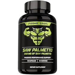 Prime Labs Saw Palmetto for Men - Prostate & Urinary Health Supplement, Hair Loss Support, DHT Blocker - 20:1 High-Potency 350mg of Saw Palmetto Extract per Serving - 90 Capsules / 90-Day Supply