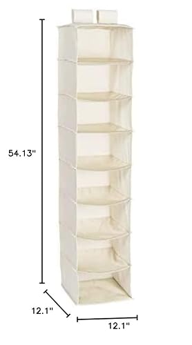Honey-Can-Do Sft-01253 8-Shelf Hanging Organizer, Natural 2 X 12.5 X 12.5 Inches #TOP5