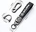 BFIVEANTE leather car keychain set for Acura CDX NSX RDX RLX TLX TLX-L men and women family present keychain key ring lanyard accessories (black)