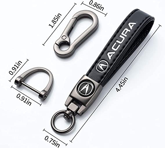 BFIVEANTE Leather Keychain Set for Acura
