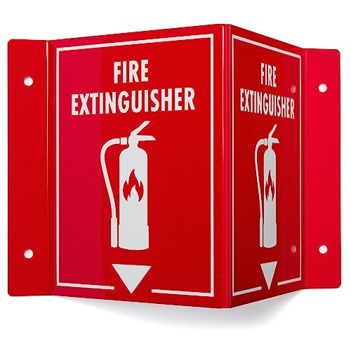 Panneau pour extincteur d'incendie 3D signalisation murale de sécurité SSigns x2